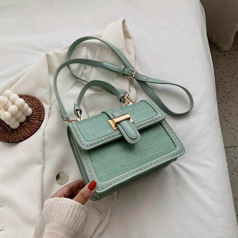 Korean Version Of Female  Rivet Handbag