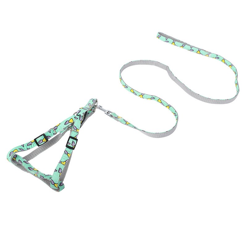 Cartoon Love Printed Dog Traction Rope