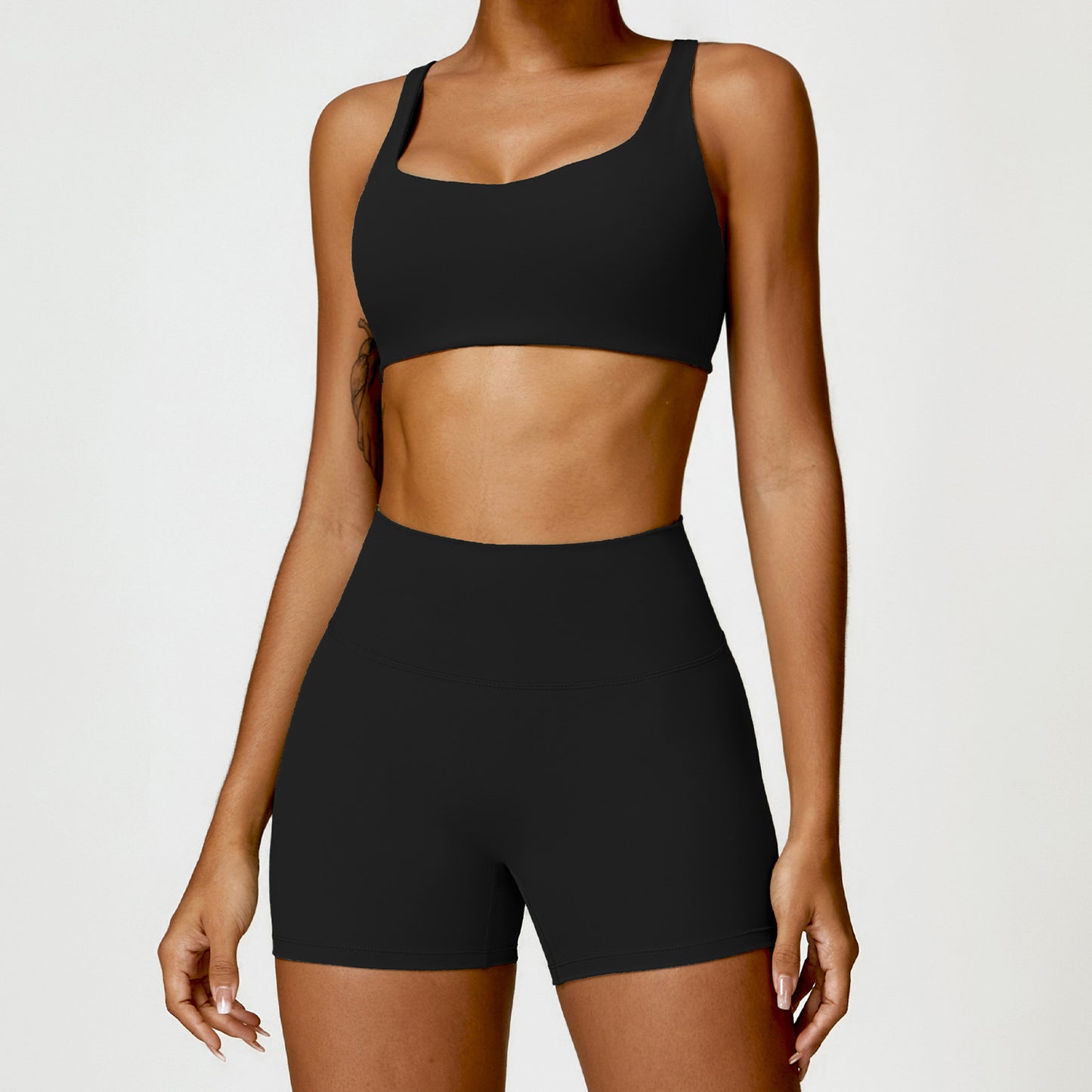 Winter Nude Feel Tight Yoga Suit High-waist Quick-drying Running Sports Workout Clothes