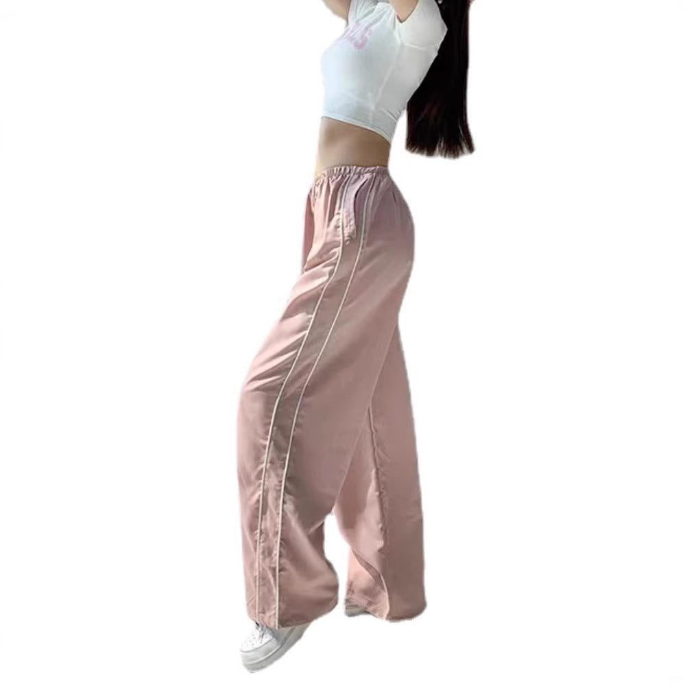 New Stylish Casual Wide-leg Pants With Drawstrings On Both Sides