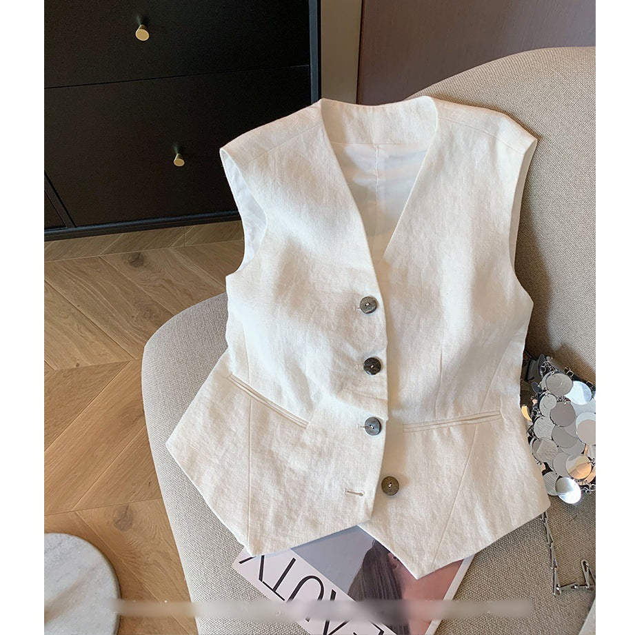 Old Women's Fashionable Elegant Sleeveless Vest