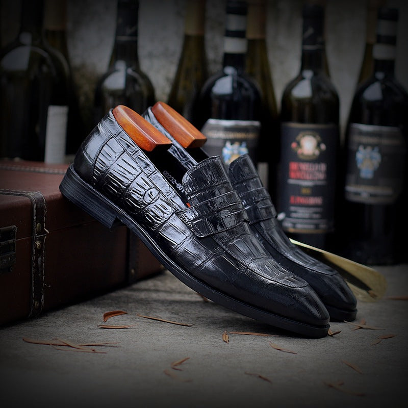 Business Set Foot Men's Cowhide Leather Shoes