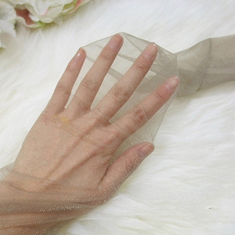 Oily Pearl Transparent Core-spun Silk Socks Ultra-thin