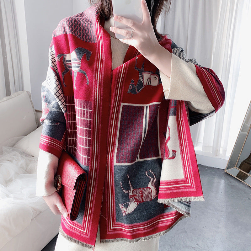Women's Double Face Cashmere Scarf