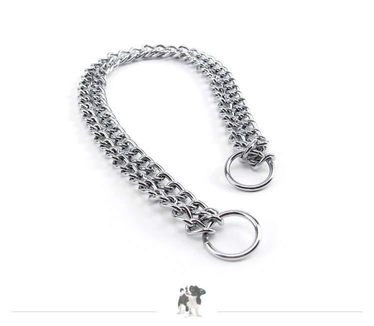 Pet Supplies Collar Double Row Carbon Steel