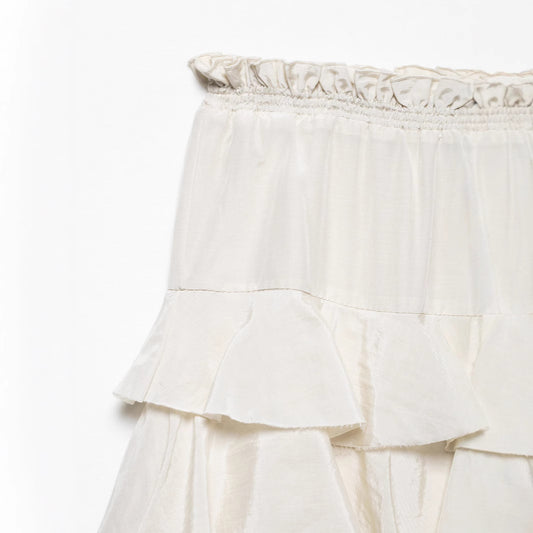 Women's Tiered-ribbon Decorated Cake-style Midi Skirt
