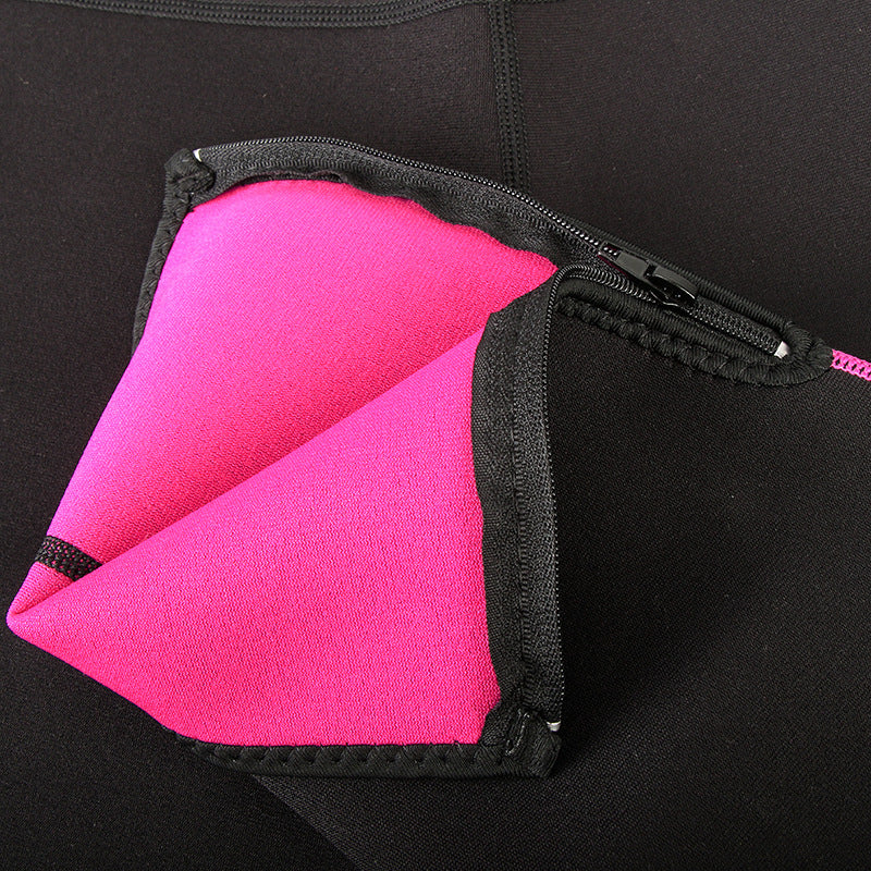 High-Waist Sports Sweating Sweat Pants Outdoor Running Fat Burning
