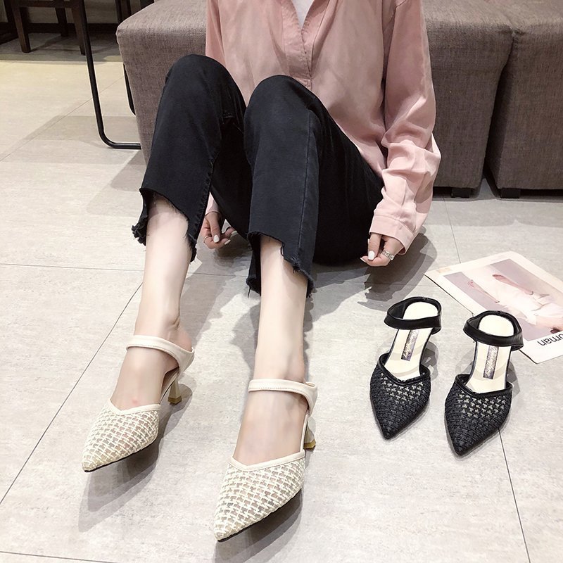 Large Size Sandals Fashionable Temperament Stiletto Pointed Toe