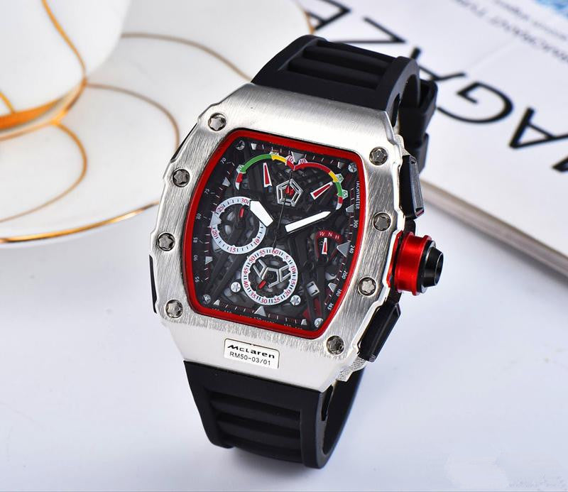 Ghost Head Silicone Belt Quartz Men's Watch