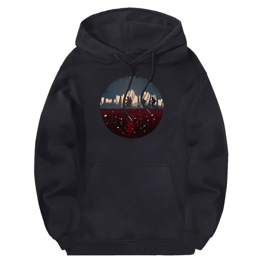 Korean Loose Hoodie Printed Long Sleeve Slouchy Style
