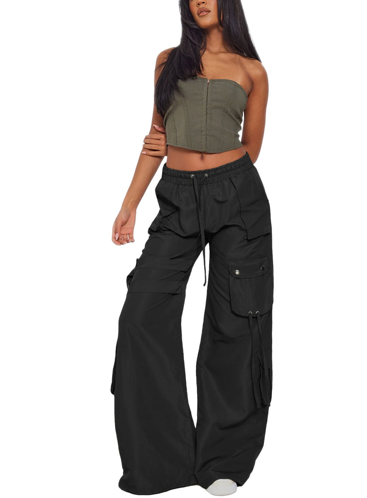 Niche Retro Casual Pocket Horn Overalls