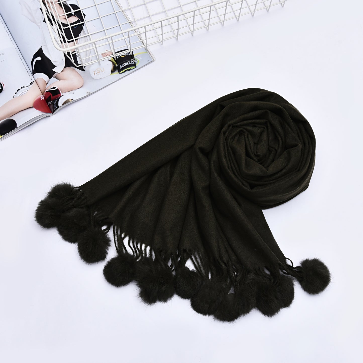 Women's Autumn And Winter Fashion Long Solid Color Scarf