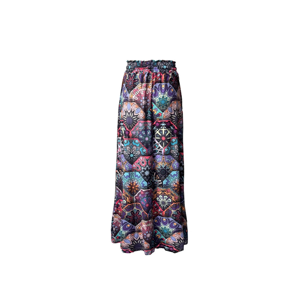 Bohemian Style Printed Women's Fashion Skirt