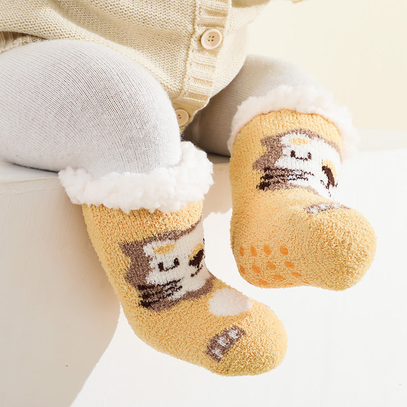 AutumnWinter Kids Christmas Stockings In Lambswool And Coral Fleece