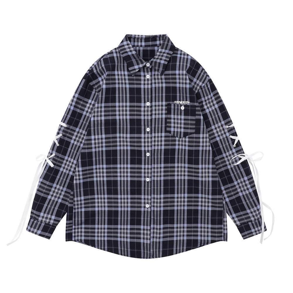 Wearing Rope Strap Bow Sleeve Shirt Outdoor Fashion Brand