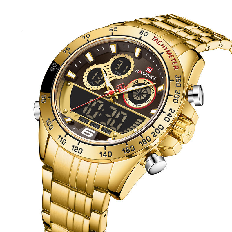 Student sports multifunctional luminous quartz watch