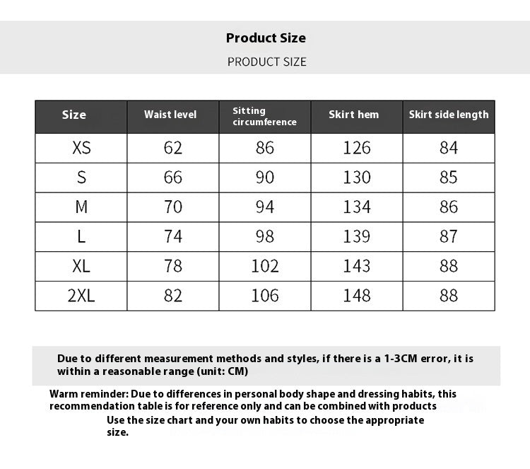 Fishtail Skirt High Waist Slimming A- Line Women