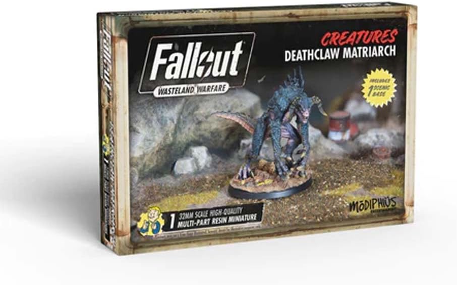 Modiphius Entertainment | Fallout Wasteland Warfare | Creatures: Deathclaw Matriarch | Miniatures | Unpainted