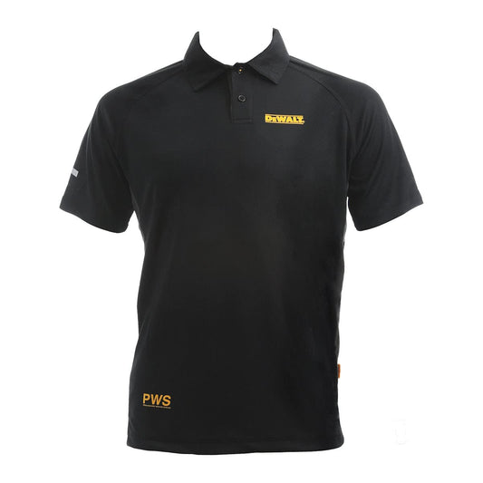 DEWALT - Rutland Performance pikétröja, Svart, L