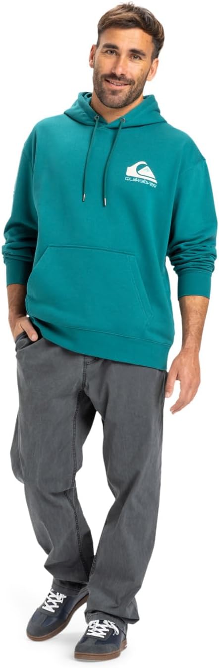 Quiksilver herr Omni Logo Hoodie Pullover-tröja (1-pack)