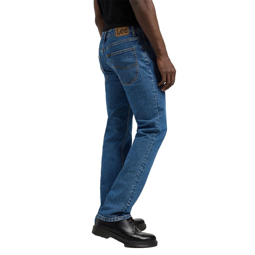 Lee herrjeans Brooklyn straight, klassisk rak passform, raka ben, belmont, 32W / 34L