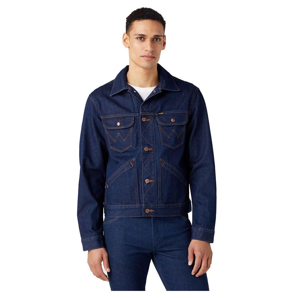 Wrangler Denim jacka för män, Skölj, M