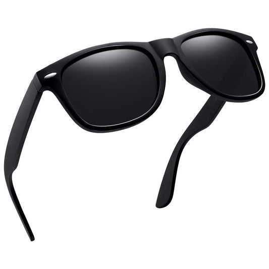 Joopin Solglasögon Herr Polariserade Retro Rektangulära Solglasögon UV400 Dam Spegel Stor Polarized Square Sunglasses for Men and Women för Utomhus Vandring Fiske Golf