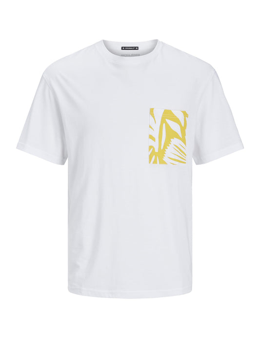 JACK & JONES herr Jormarbella Pocket Tee Ss Crew Neck T-tröja