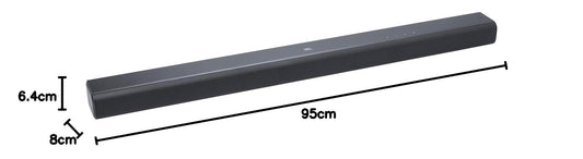 JBL Cinema SB 550, 3.1-kanals soundbar-högtalare med trådlös subwoofer, Dolby Audio, uteffekt 250 W, HDMI ARC och trådlös streaming via Bluetooth, svart