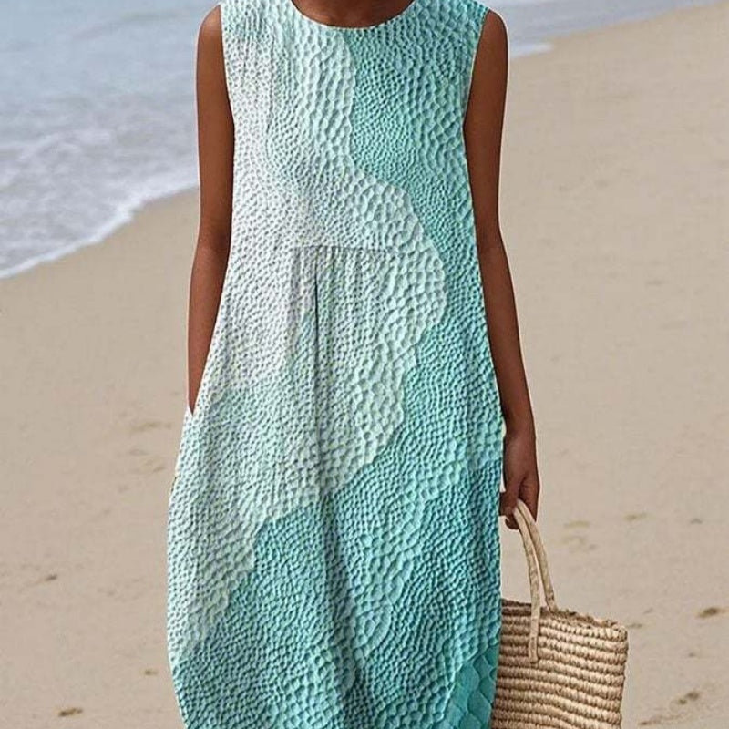Sleeveless Casual Printed Elegant Long Dress