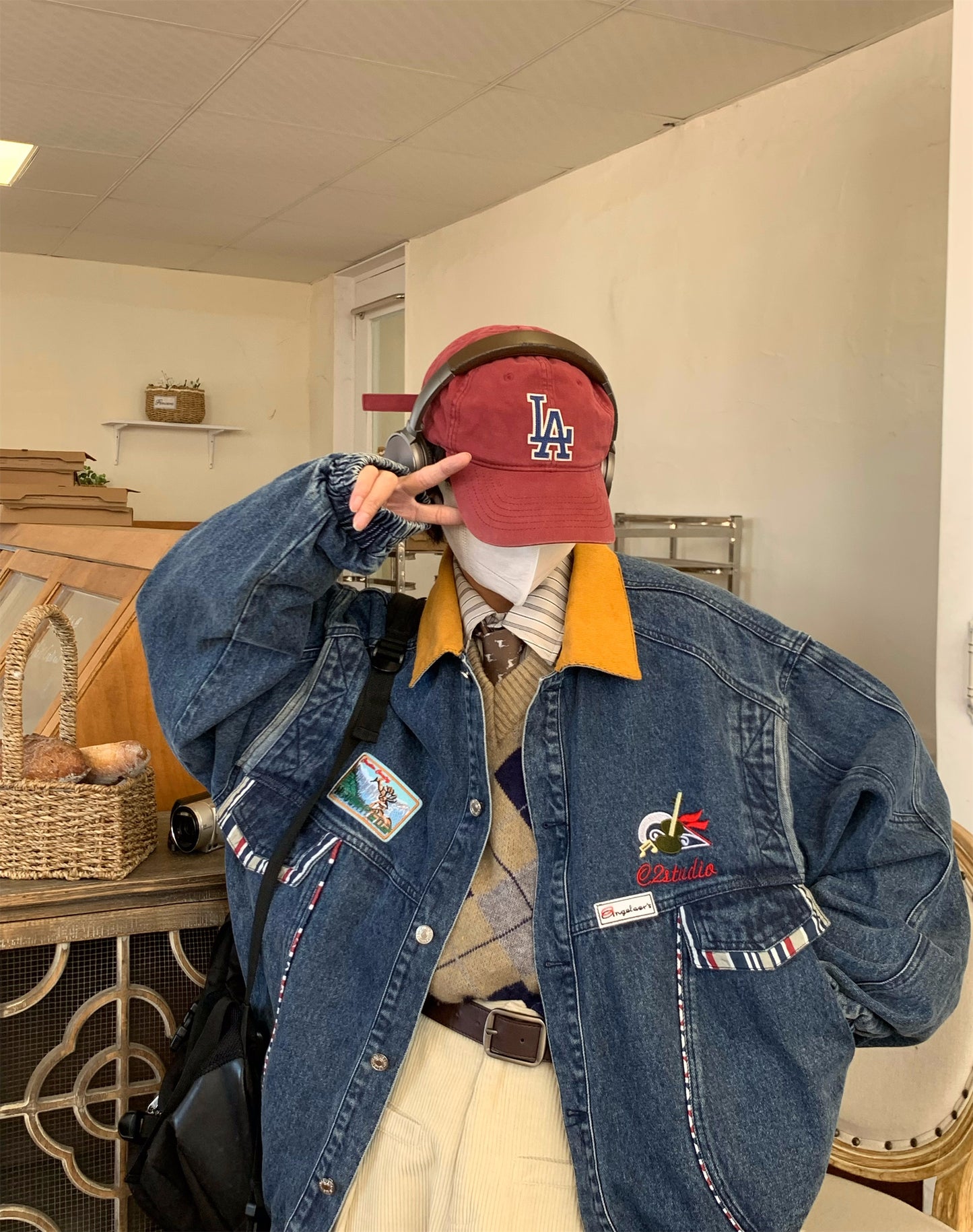 Washed Do The Old Cowboy Jacket Baggy Coat