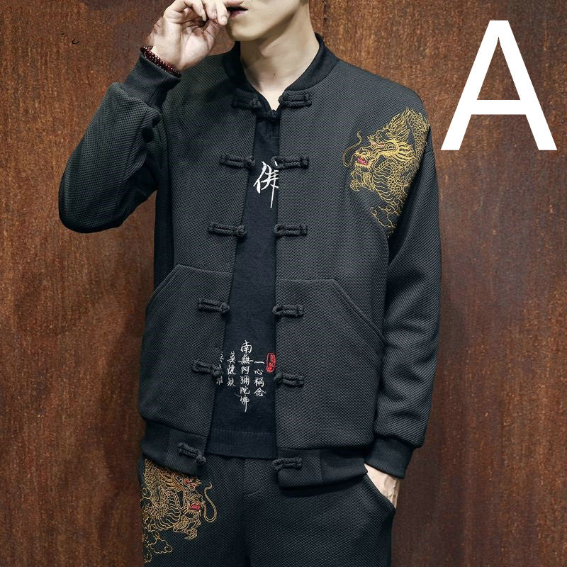 Coat Retro Style Hanfu Men's Suit