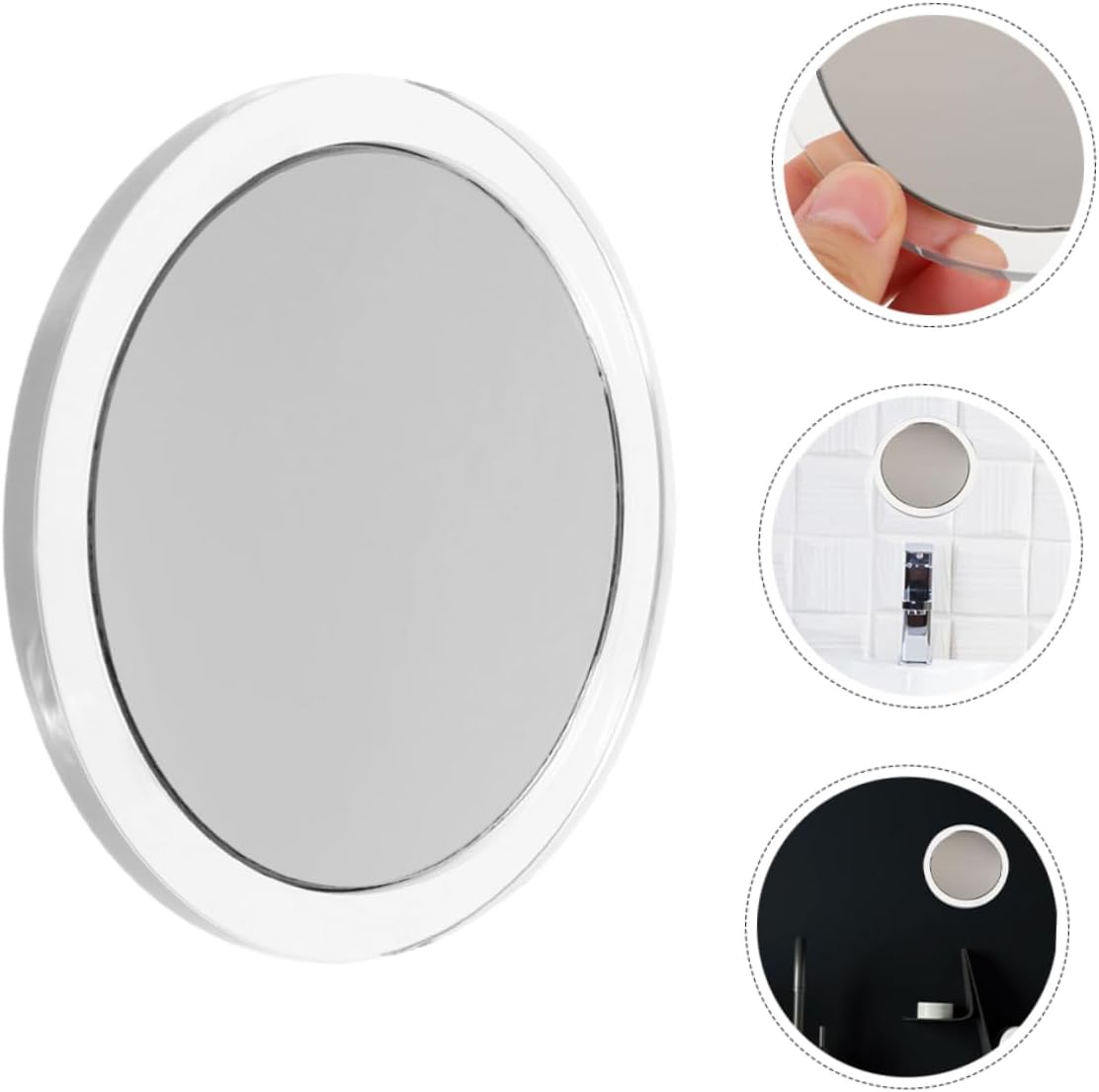 SHERCHPRY Förstoringsspegel med Sugpropp Sminkspegel för Användning Högupplöst Present för Kvinnor och Makeupartister
