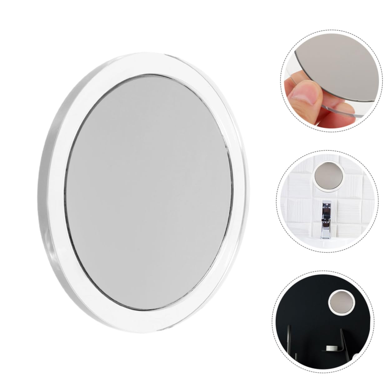 SHERCHPRY Förstoringsspegel med Sugpropp Sminkspegel för Användning Högupplöst Present för Kvinnor och Makeupartister