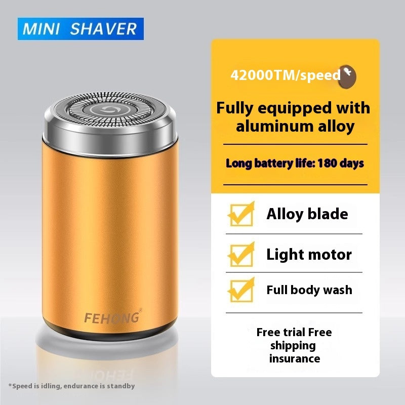 Mini Fully Washable Super Clean Portable Blade Men's Electric Shaver
