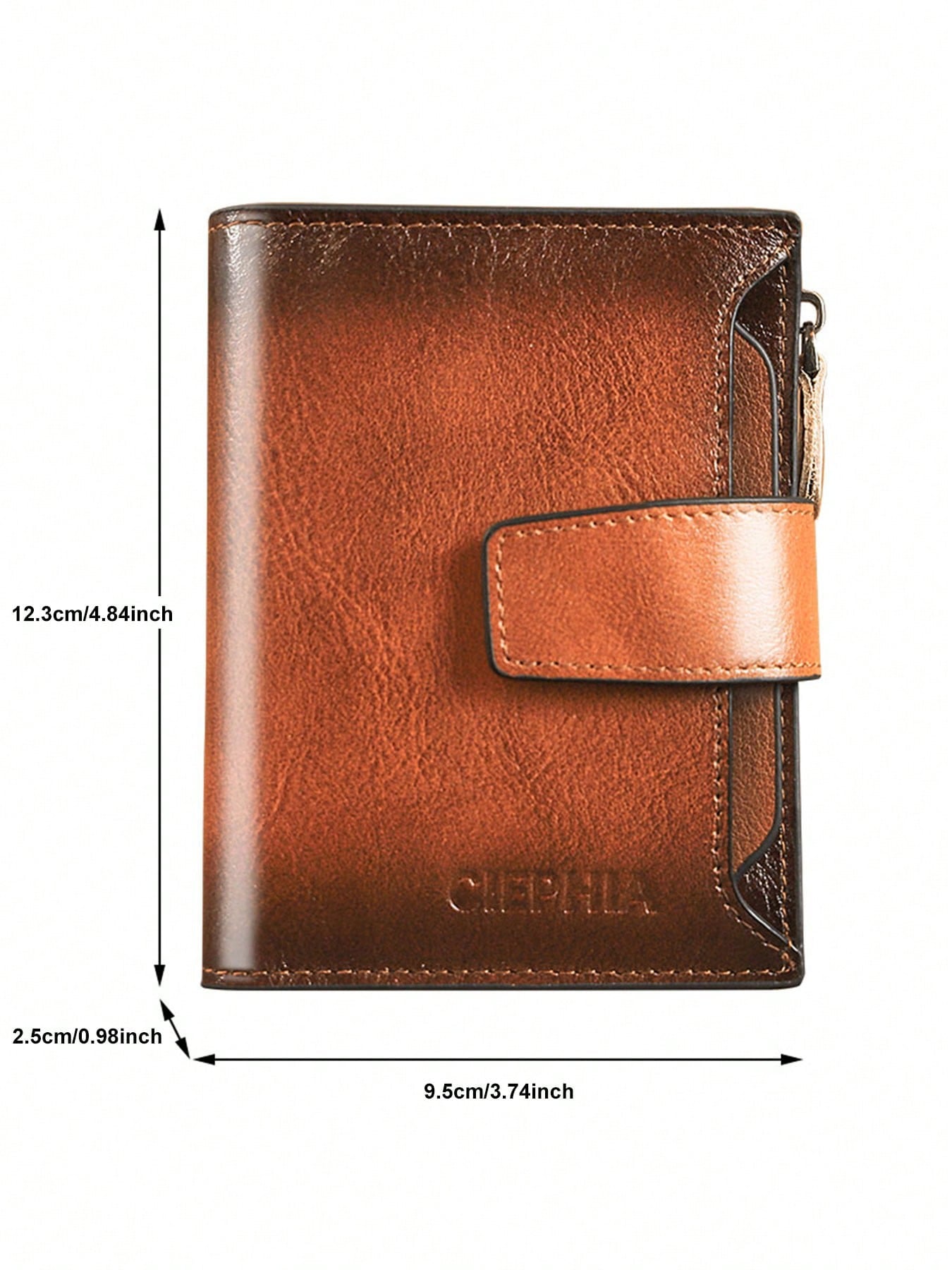 Vintage Genuine Leather Men'S Wallet with RFID Protection 12 Card Slots 2 Large Cash Compartments 1 Zippered Coin Pocket 2 SIM Card Slots for Men Wallet Purse Wallet Men Wallet Leather Small Wallet RFID Wallet