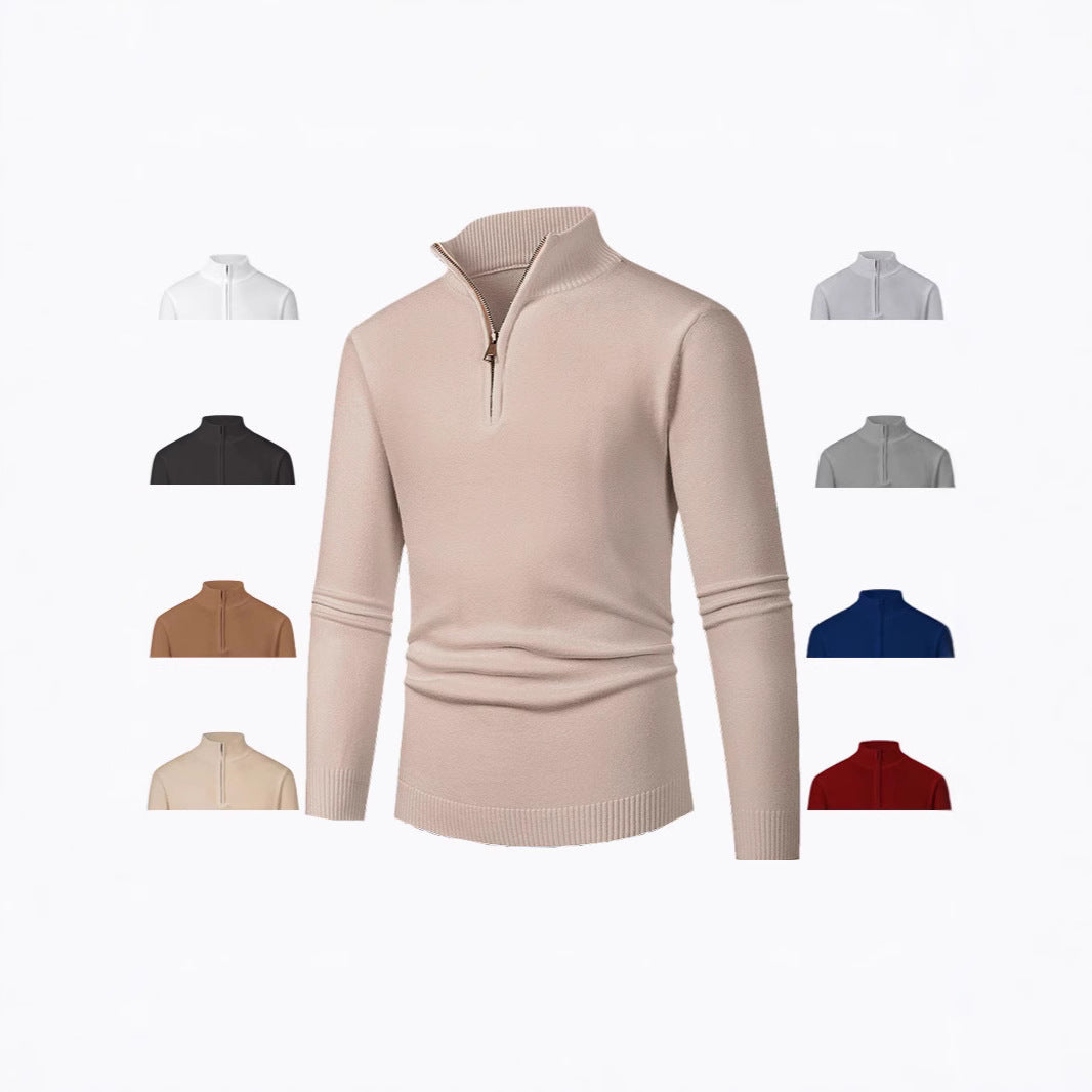 Fashion Trend Half Zipper Sweater
