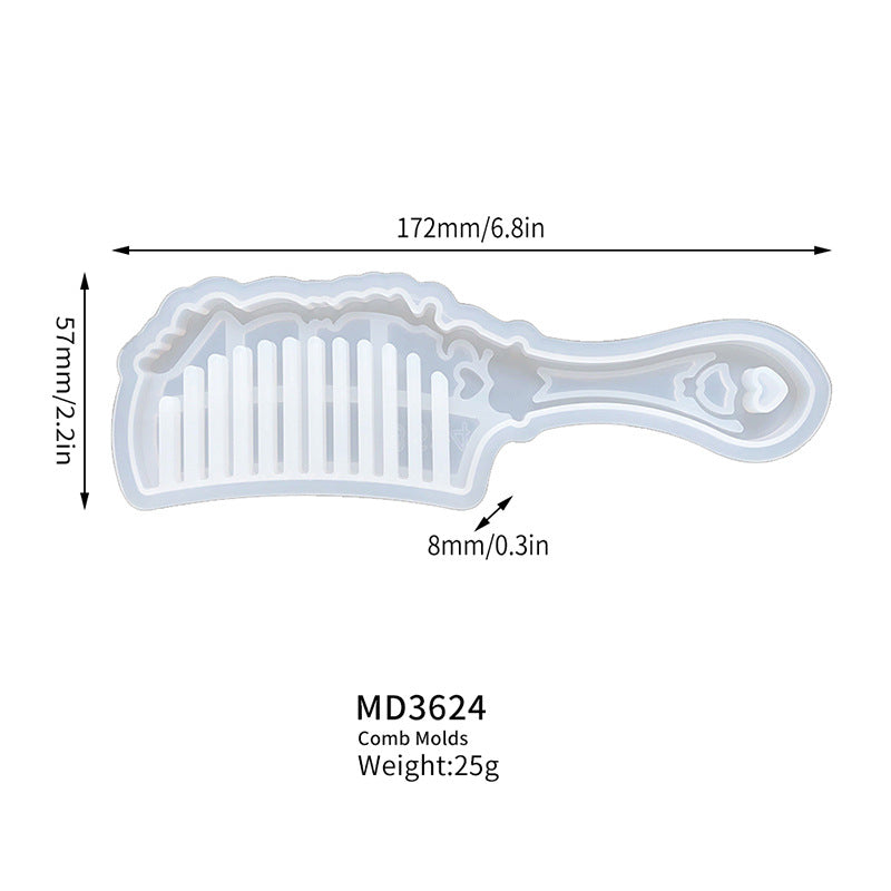 Women's Popular Comb Mold Crystal Glue