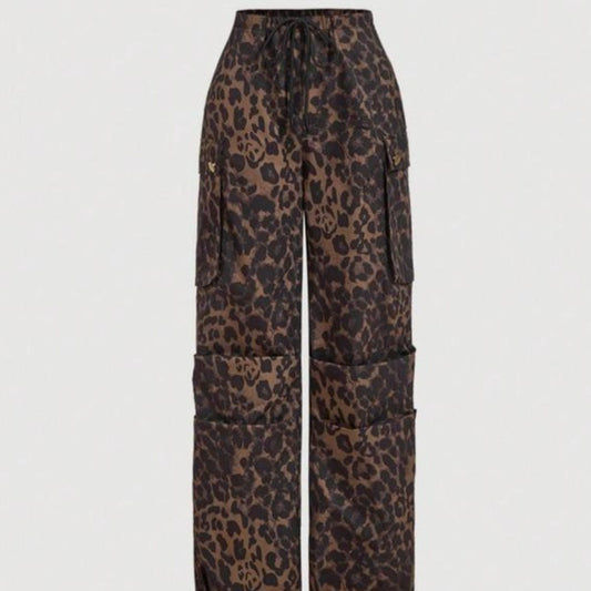 Women's Leopard Print Casual Fashion Casual Pants