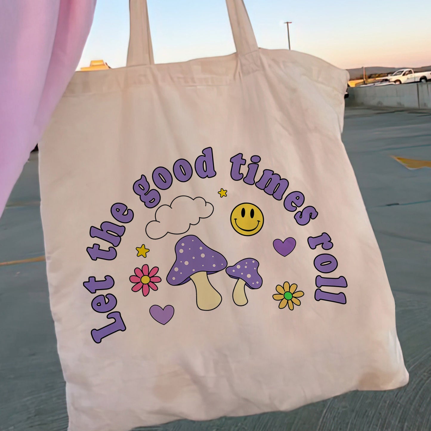 Printed One-shoulder Folded Bag Shopping Bag