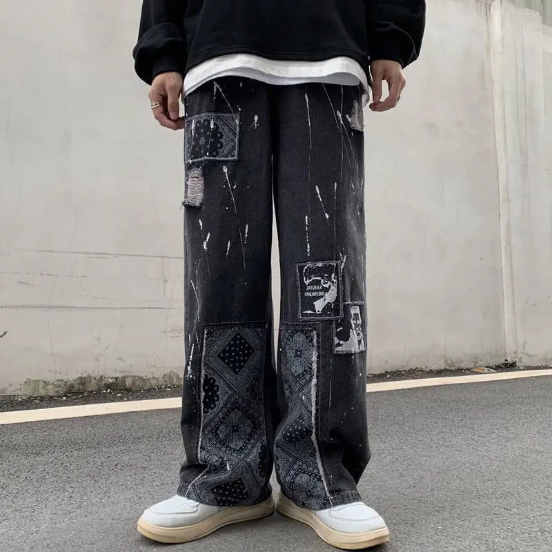 Men's And Women's Same Stitching Jeans