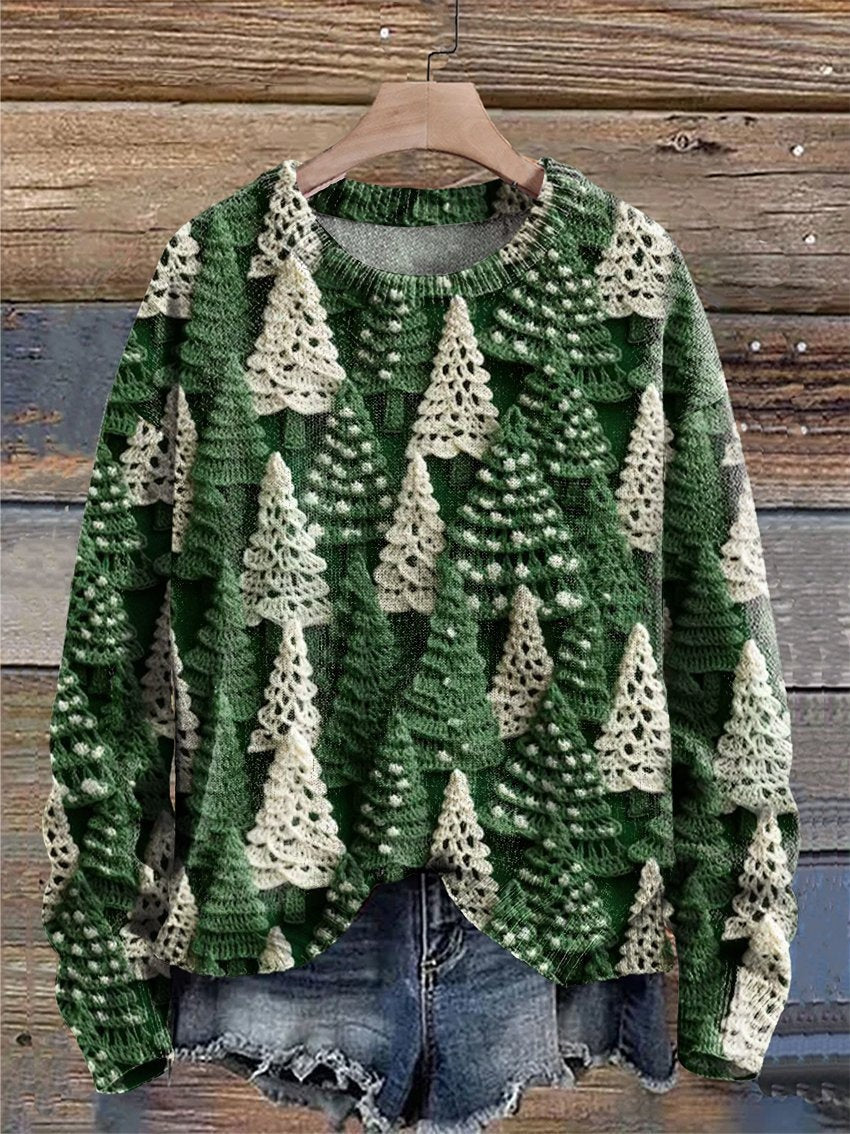 Women's Christmas Street Trend Round-neck Shirt