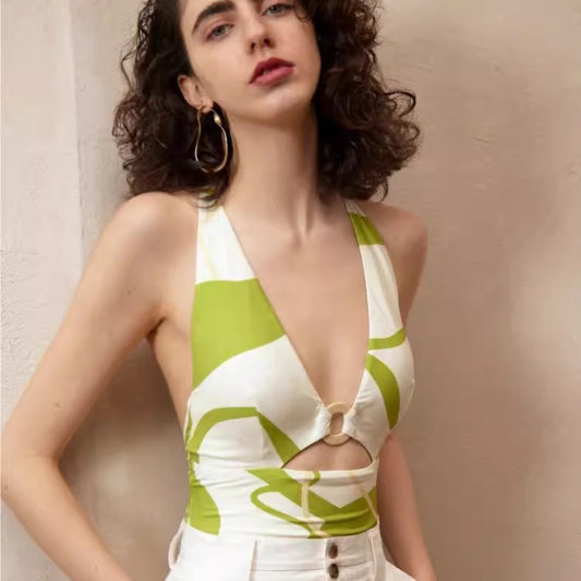 Series Vacation Hot Spring Bathing Suit Sexy Hollow-out Backless Sexy Swimsuit