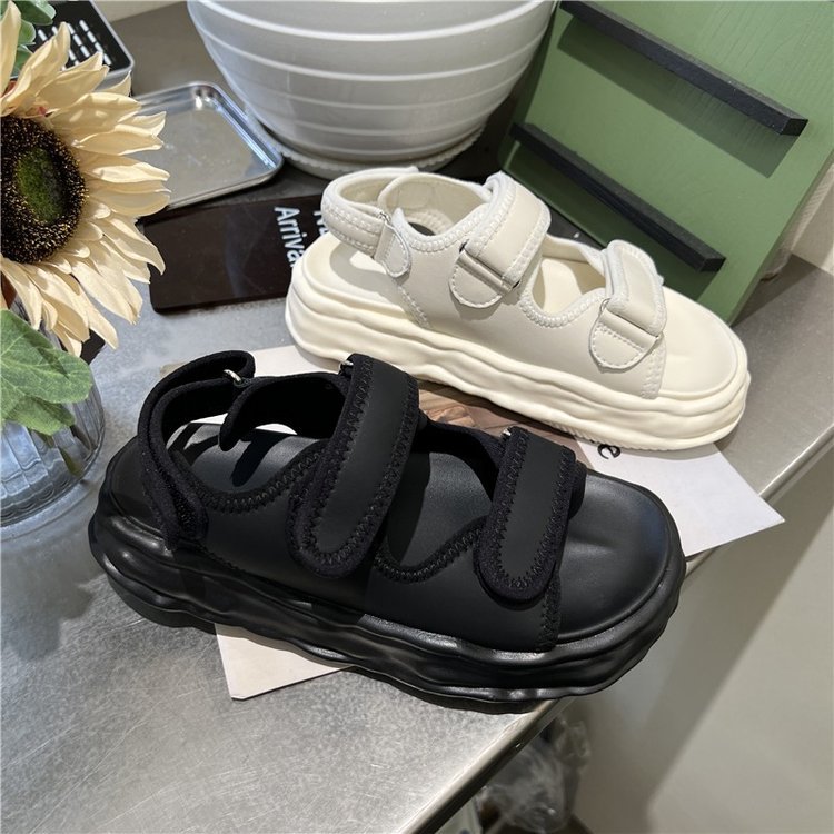 Beach Sandals Women's Summer New Velcro Thick Sole