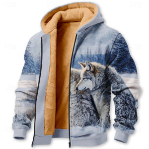 Zippered Patch-pocket Insulated Cotton Jacket