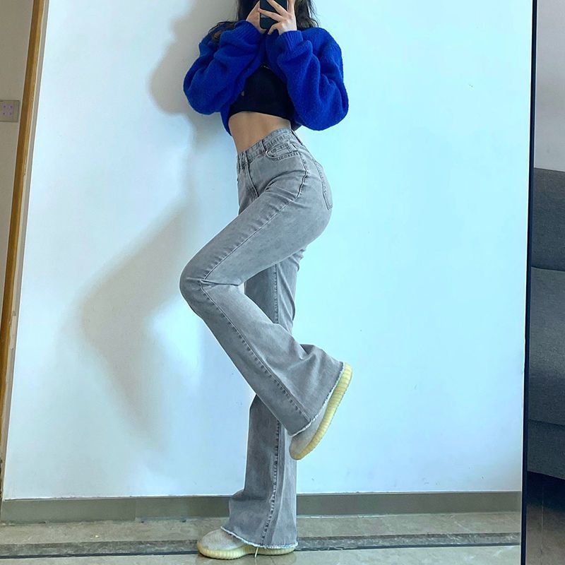 High Waist Thin Legs Long Legs  All Match Mopping Pants