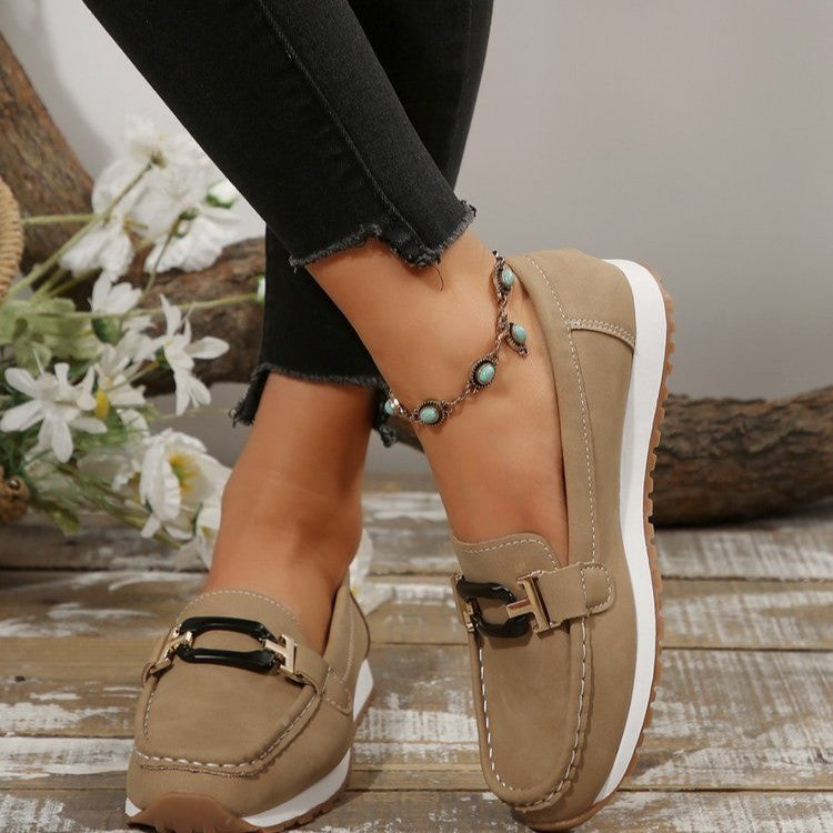 Women's Platform Metal Chain Casual Sneaker