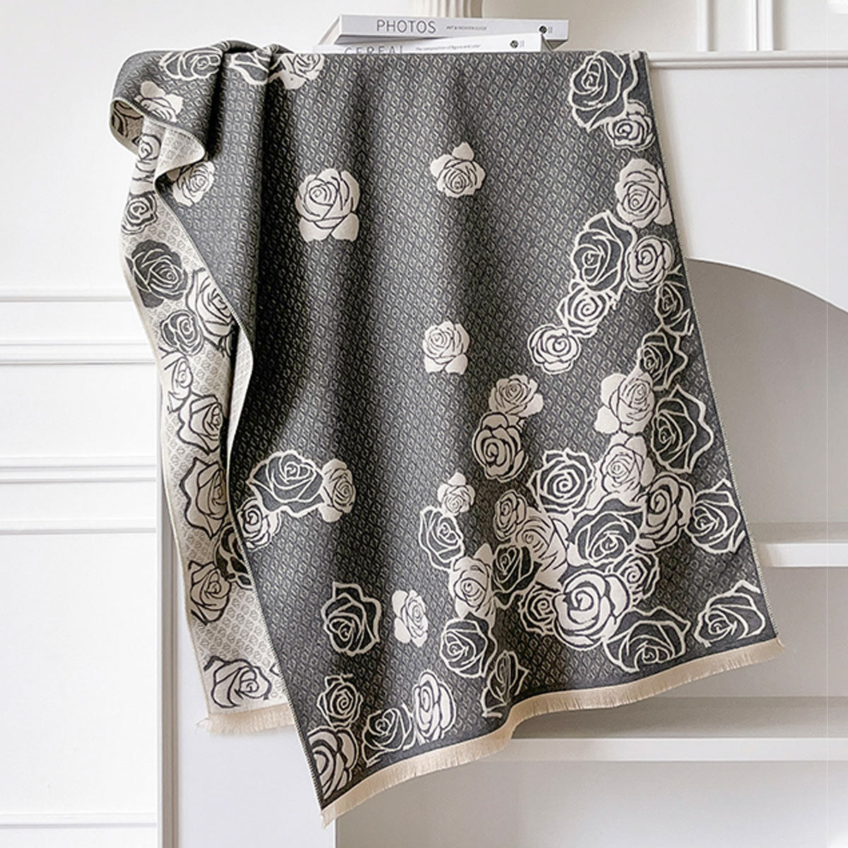 High-grade All-matching Thick Warm Scarf Air Conditioning Shawl Cashmere-like