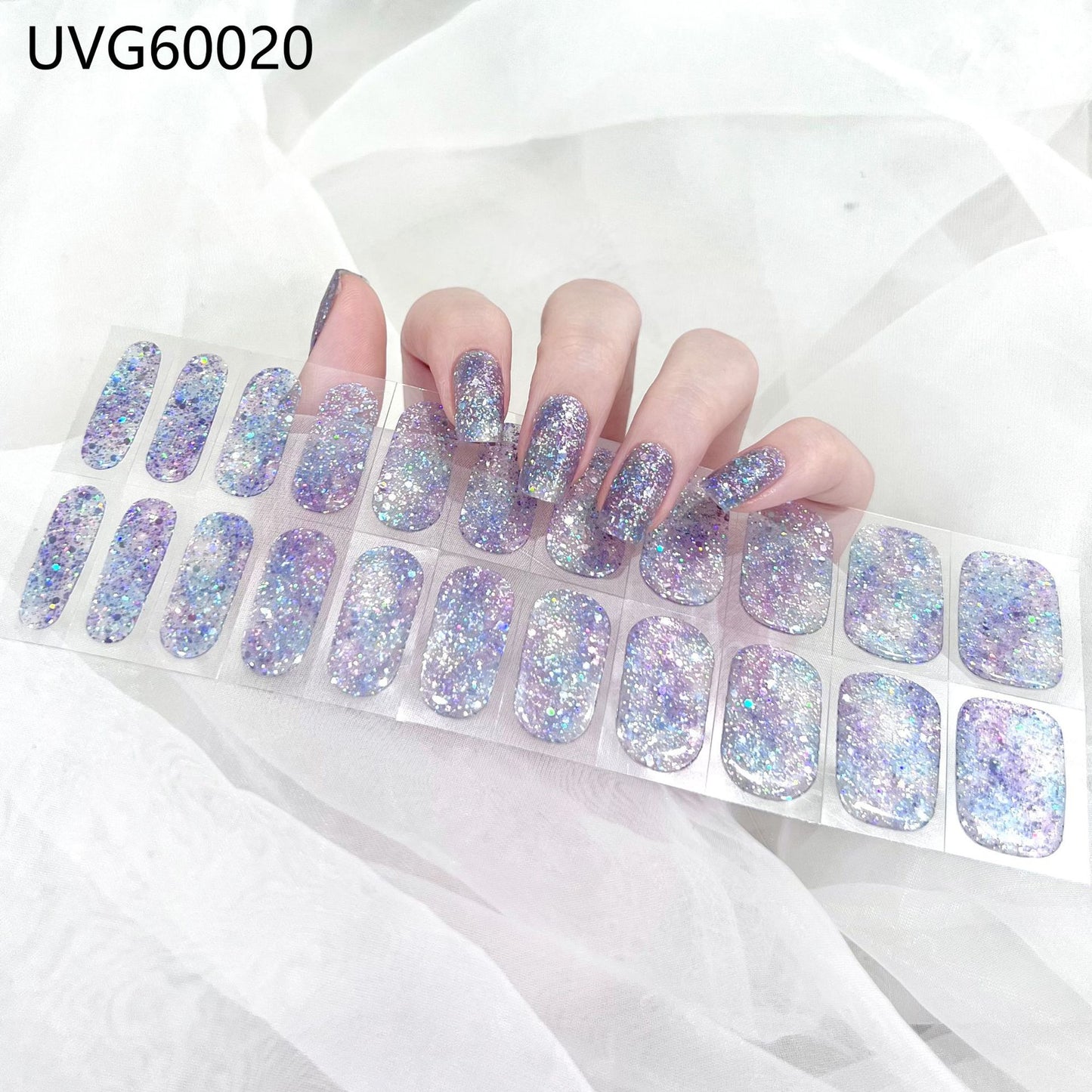 Blush Nail Stickers Uv Semi-baked Gel