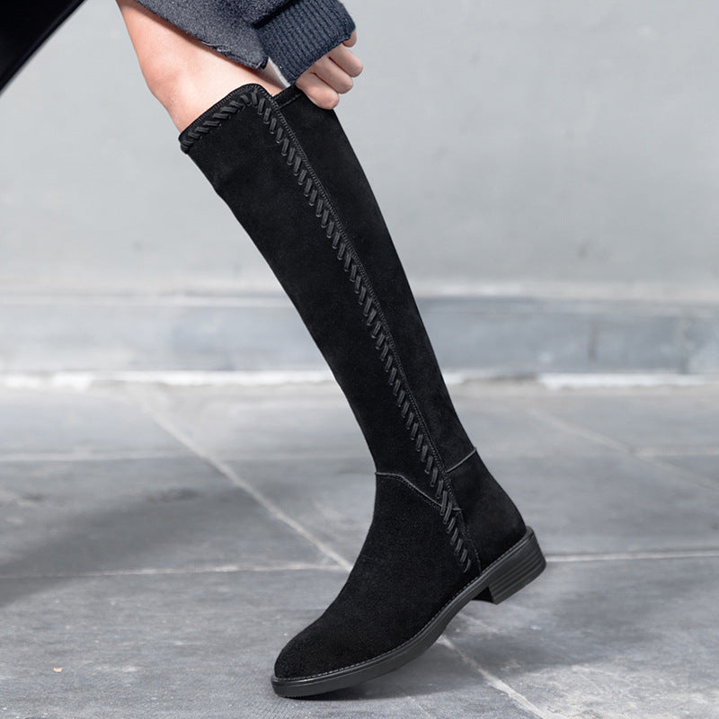 Autumn And Winter New Riding Boots Women's British Style
